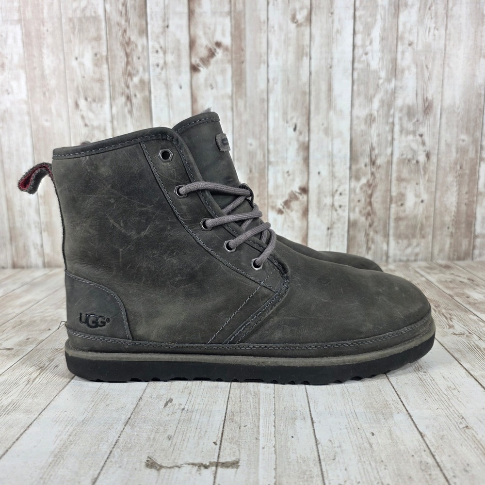UGG Waterproof Lace Up Chukka Boots Dark Gray Men's Size 10‎